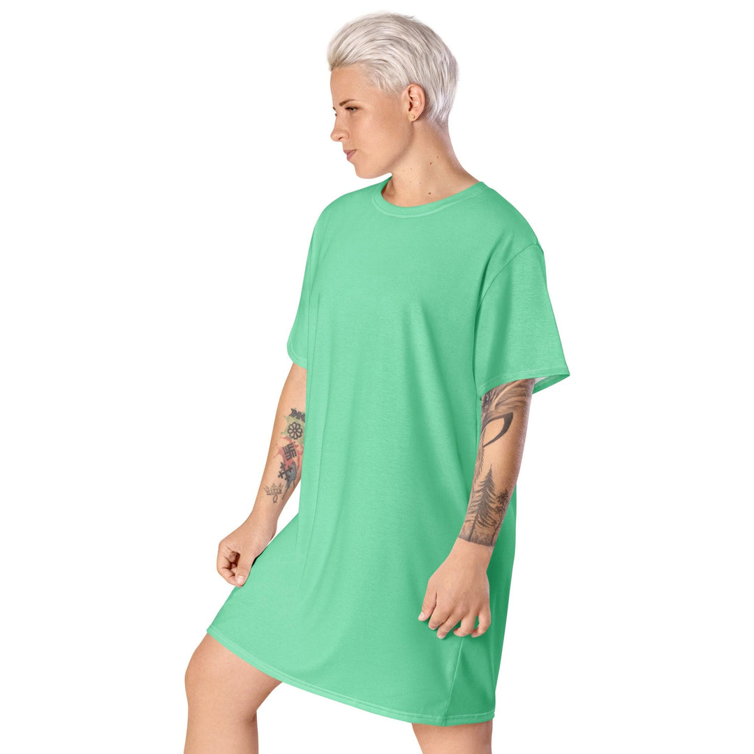 Womens Graphic T-shirt Dress Seafoam Green - Womens | Dresses | T-Shirts | AOP