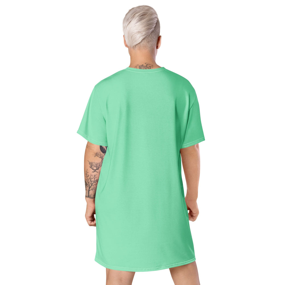 Womens Graphic T-shirt Dress Seafoam Green - Womens | Dresses | T-Shirts | AOP