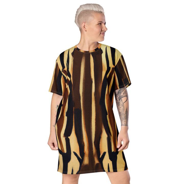 Womens Graphic T-shirt Dress Zorse Lines Print - Womens | Dresses | T-Shirts