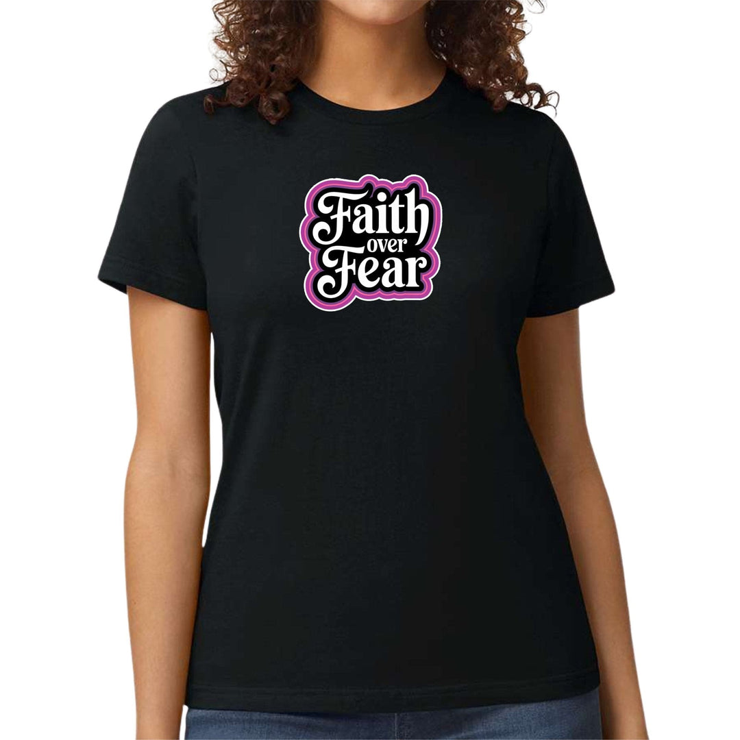 Womens Graphic T-shirt Faith Over Fear - Womens | T-Shirts