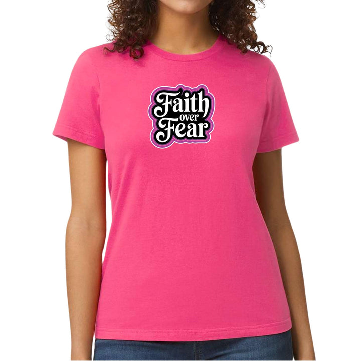 Womens Graphic T-shirt Faith Over Fear - Womens | T-Shirts