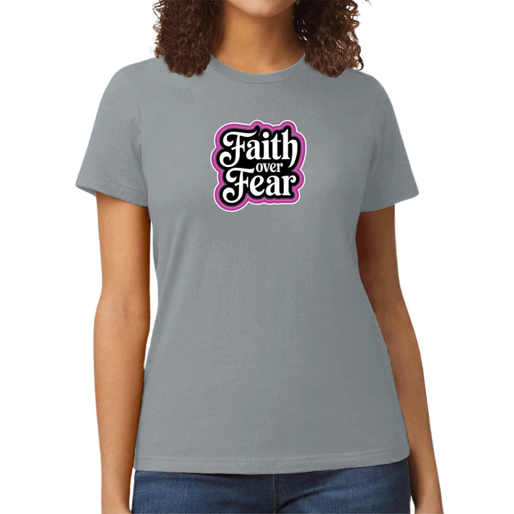 Womens Graphic T-shirt Faith Over Fear - Womens | T-Shirts