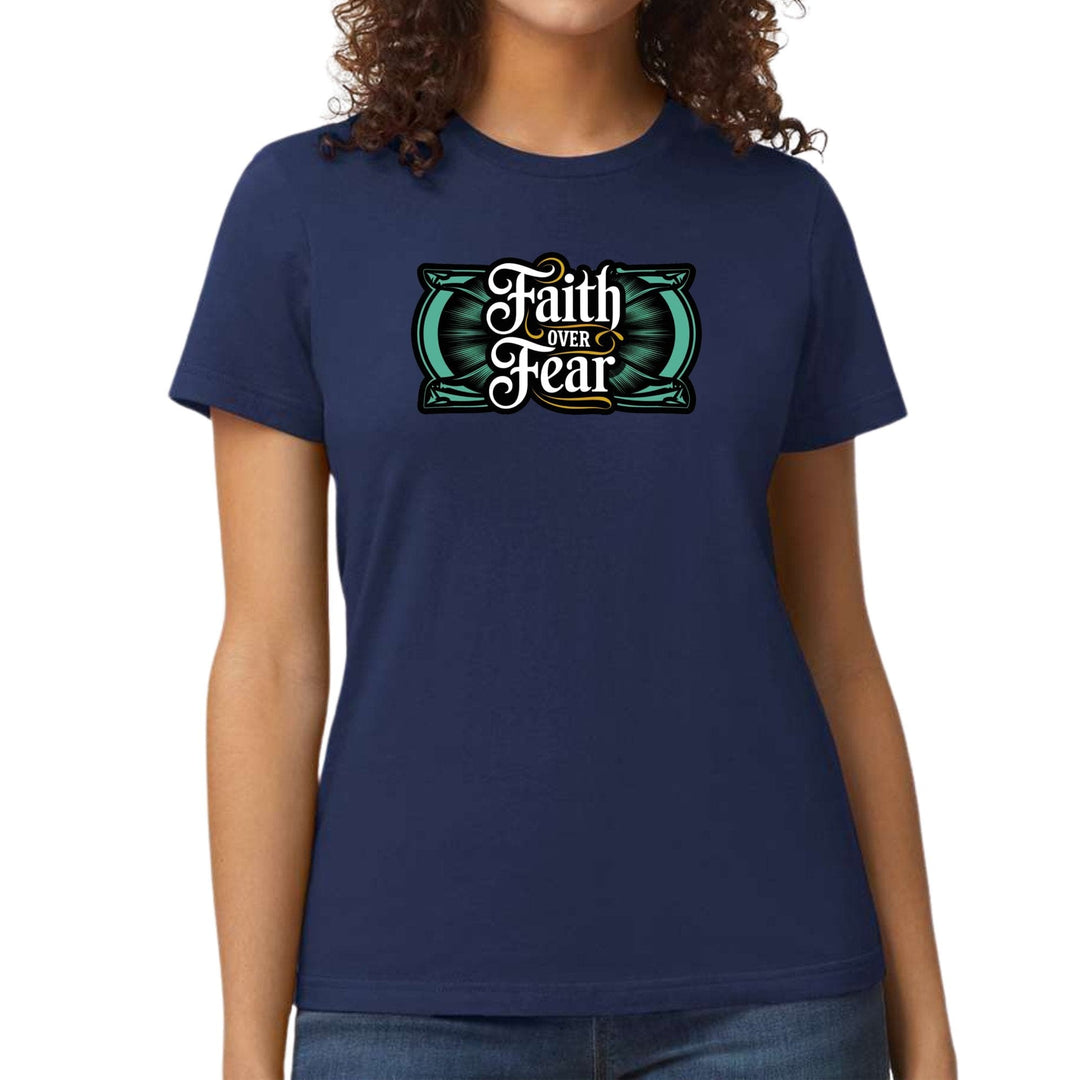 Womens Graphic T-shirt Faith Over Fear - Womens | T-Shirts