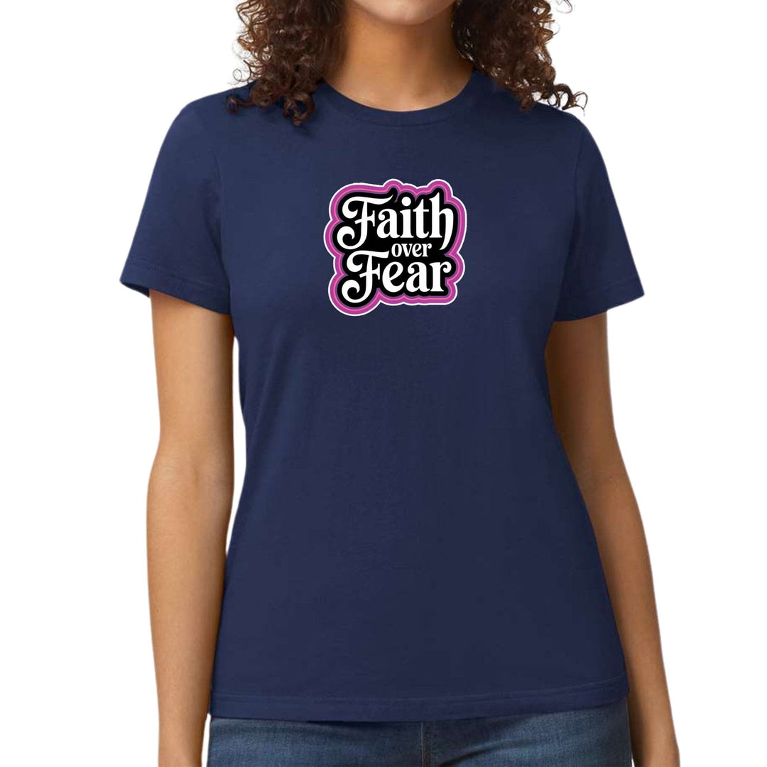 Womens Graphic T-shirt Faith Over Fear - Womens | T-Shirts