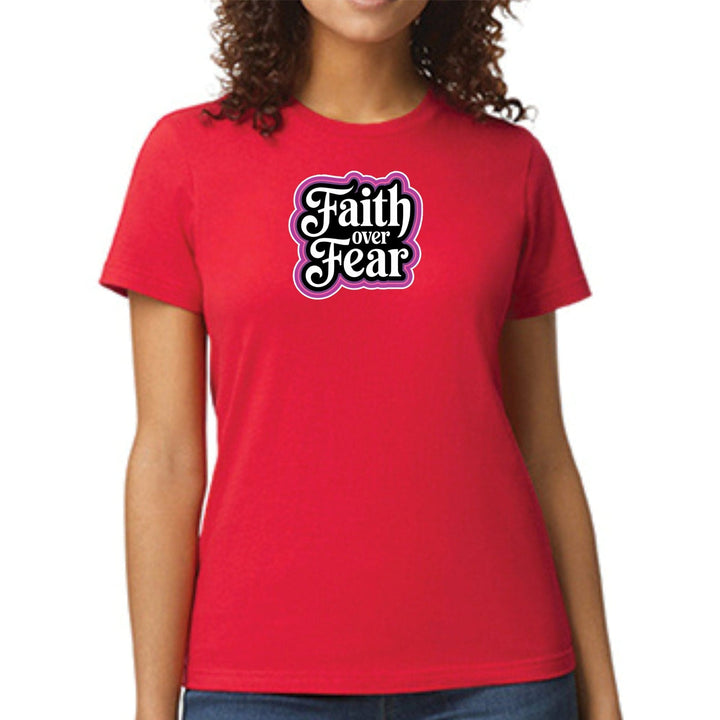 Womens Graphic T-shirt Faith Over Fear - Womens | T-Shirts