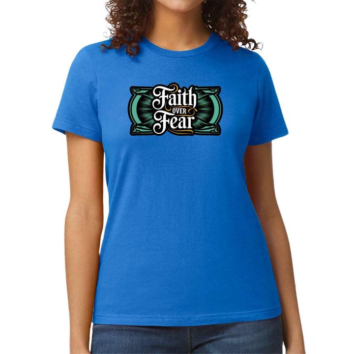 Womens Graphic T-shirt Faith Over Fear - Womens | T-Shirts