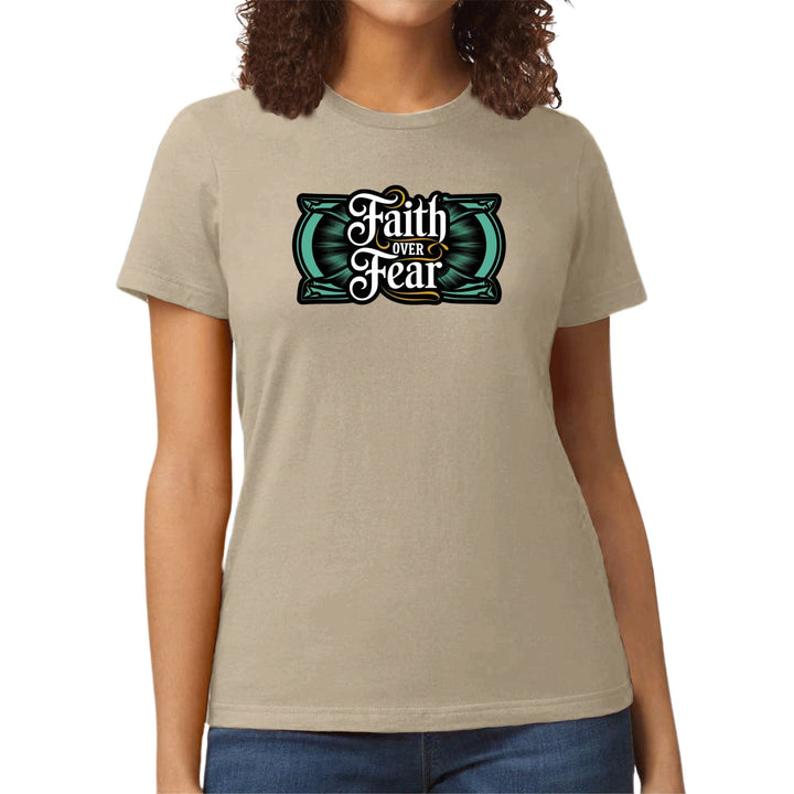 Womens Graphic T-shirt Faith Over Fear - Womens | T-Shirts