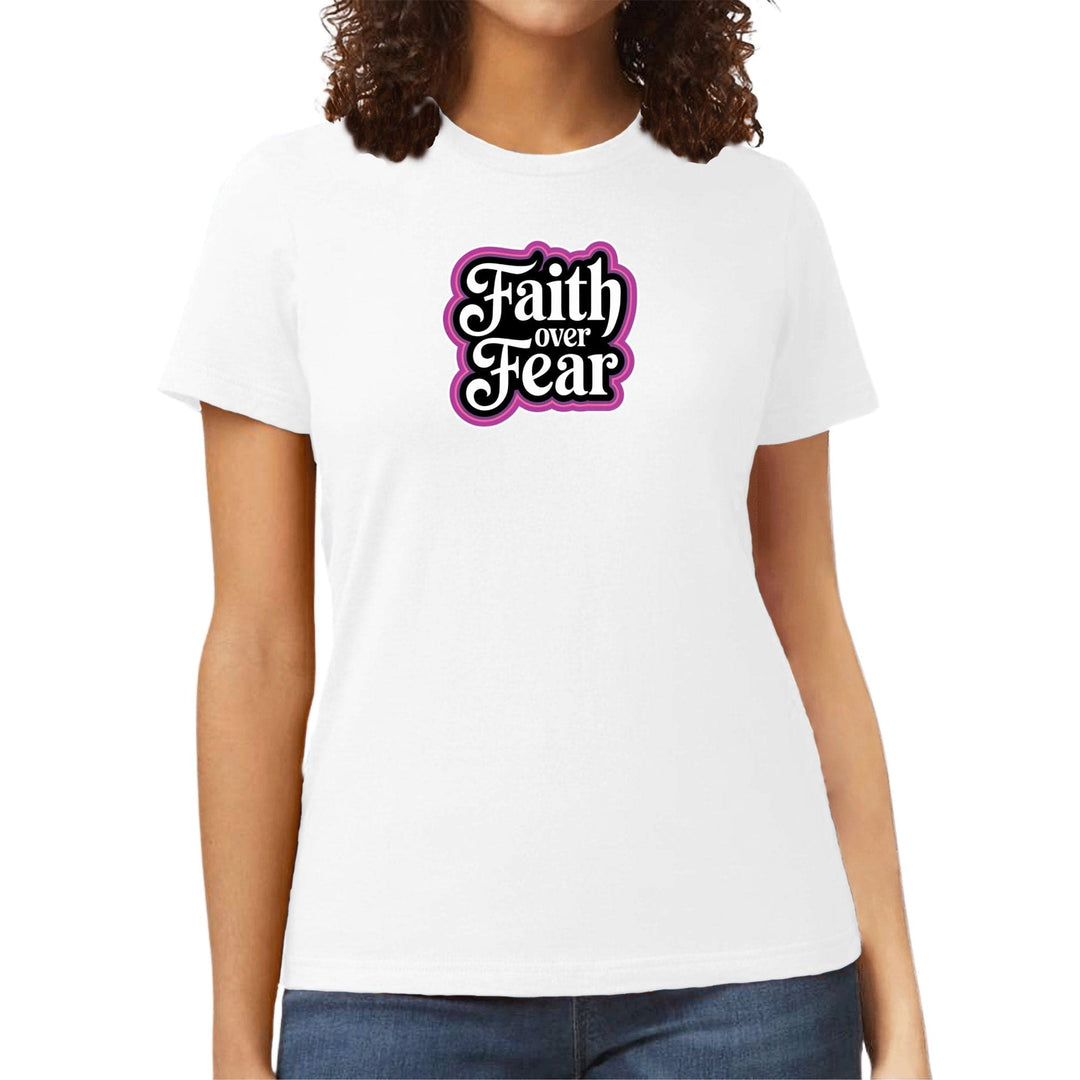 Womens Graphic T-shirt Faith Over Fear - Womens | T-Shirts