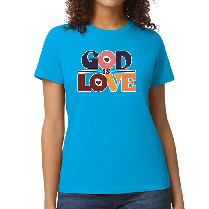 Womens Graphic T-shirt God is Love - Womens | T-Shirts