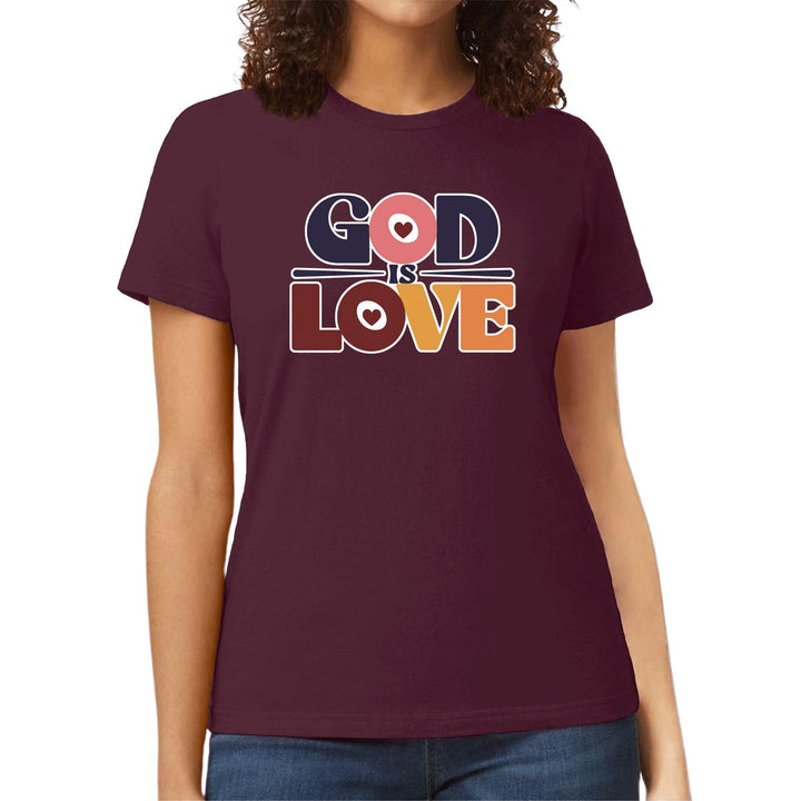 Womens Graphic T-shirt God is Love - Womens | T-Shirts