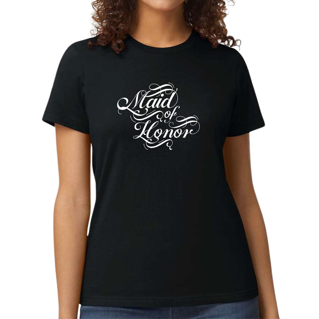 Womens Graphic T-shirt Maid of Honor Wedding Bridal Party - Womens | T-Shirts