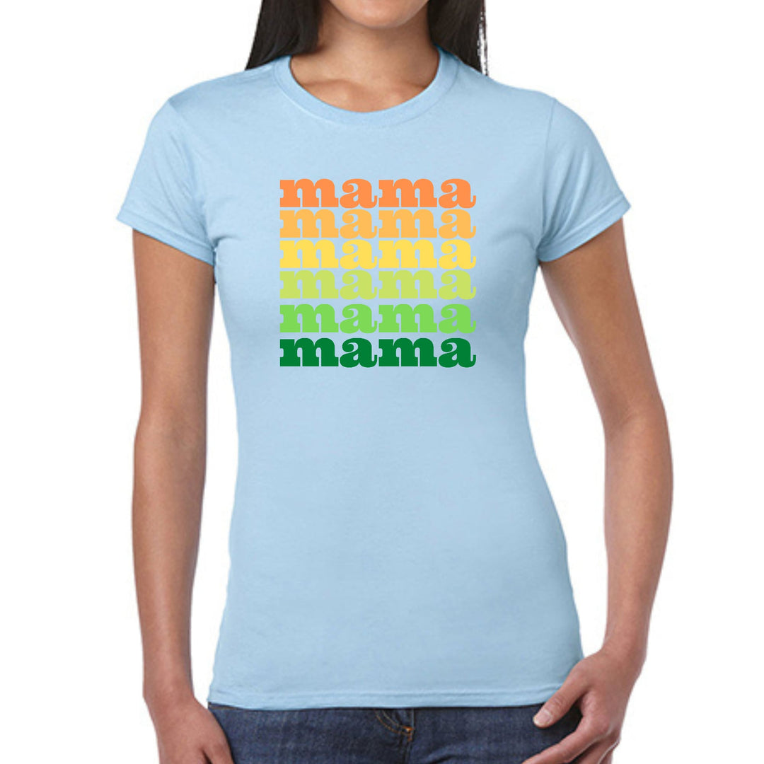 Womens Graphic T-shirt Mama Celebrating Mothers - Womens | T-Shirts