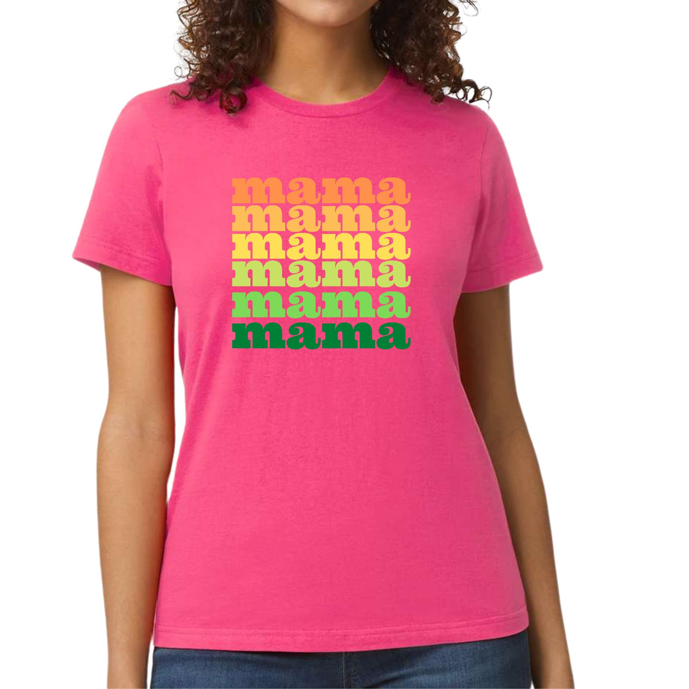 Womens Graphic T-shirt Mama Celebrating Mothers - Womens | T-Shirts