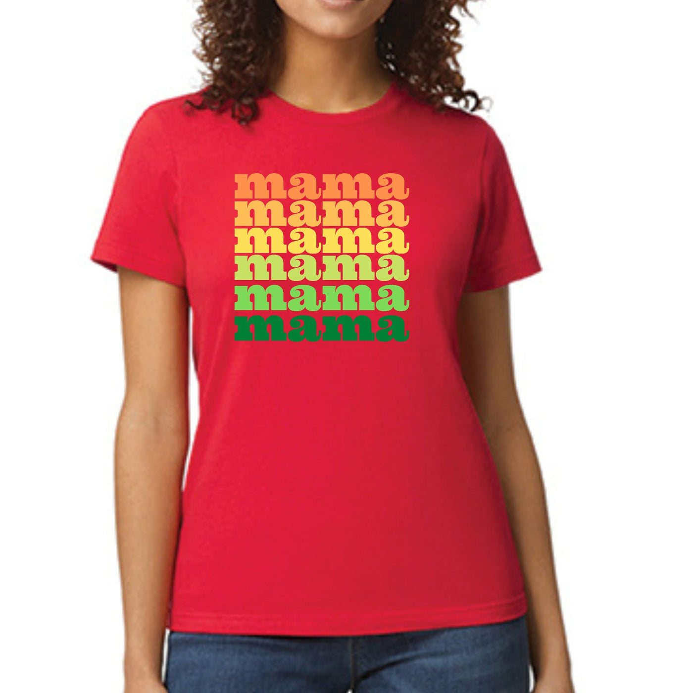 Womens Graphic T-shirt Mama Celebrating Mothers - Womens | T-Shirts