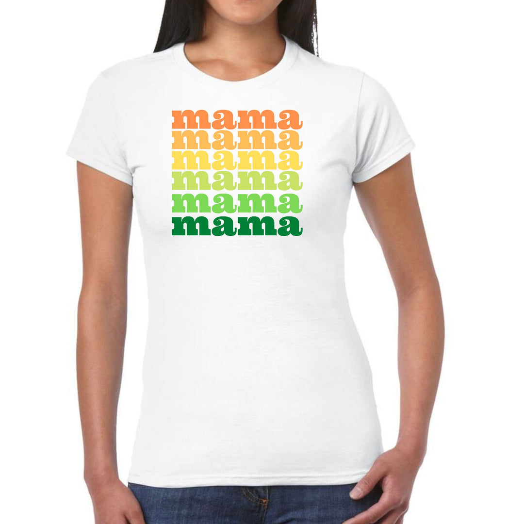 Womens Graphic T-shirt Mama Celebrating Mothers - Womens | T-Shirts