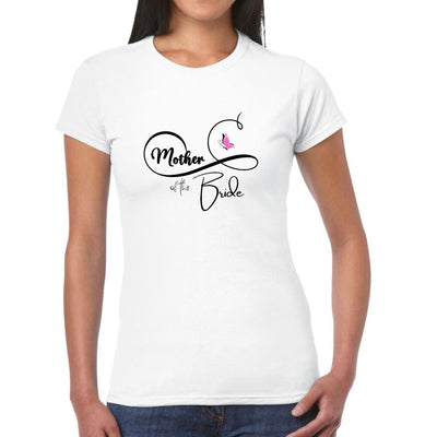 Womens Graphic T - shirt Mother Of The Bride - Wedding Bridal Pink | T - Shirts