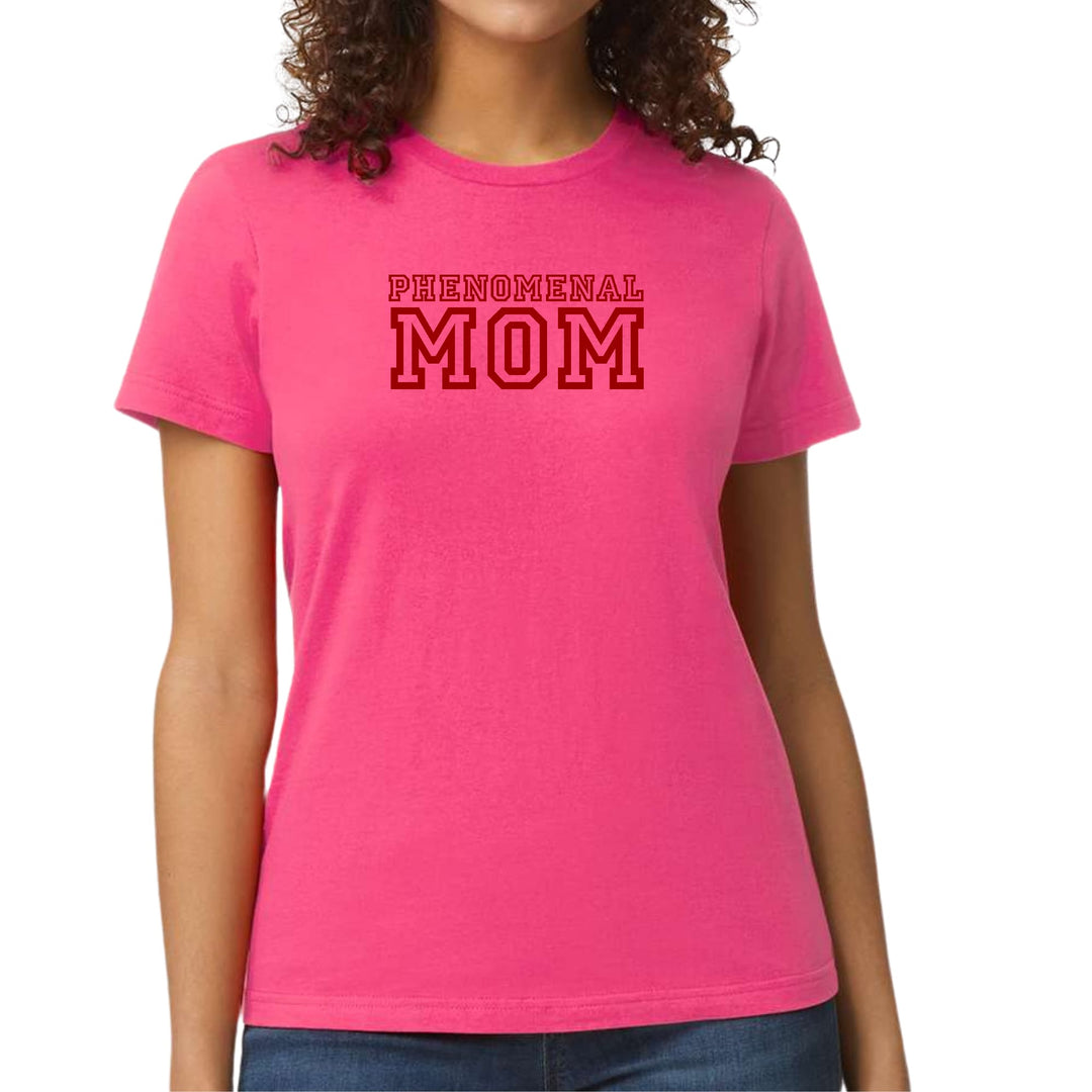 Womens Graphic T-shirt Phenomenal Mom Red Print - Womens | T-Shirts