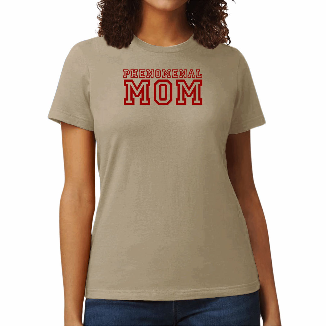 Womens Graphic T-shirt Phenomenal Mom Red Print - Womens | T-Shirts