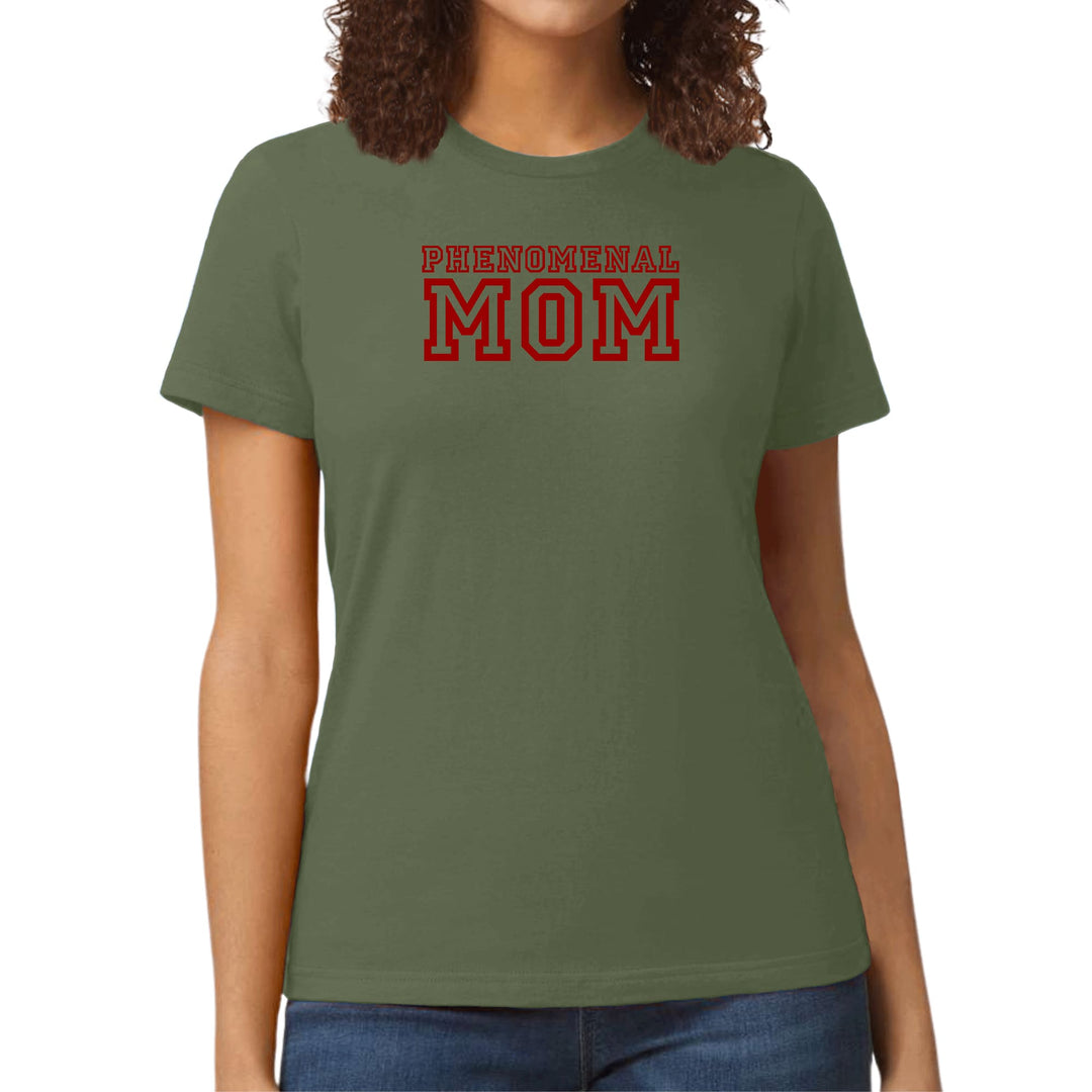 Womens Graphic T-shirt Phenomenal Mom Red Print - Womens | T-Shirts