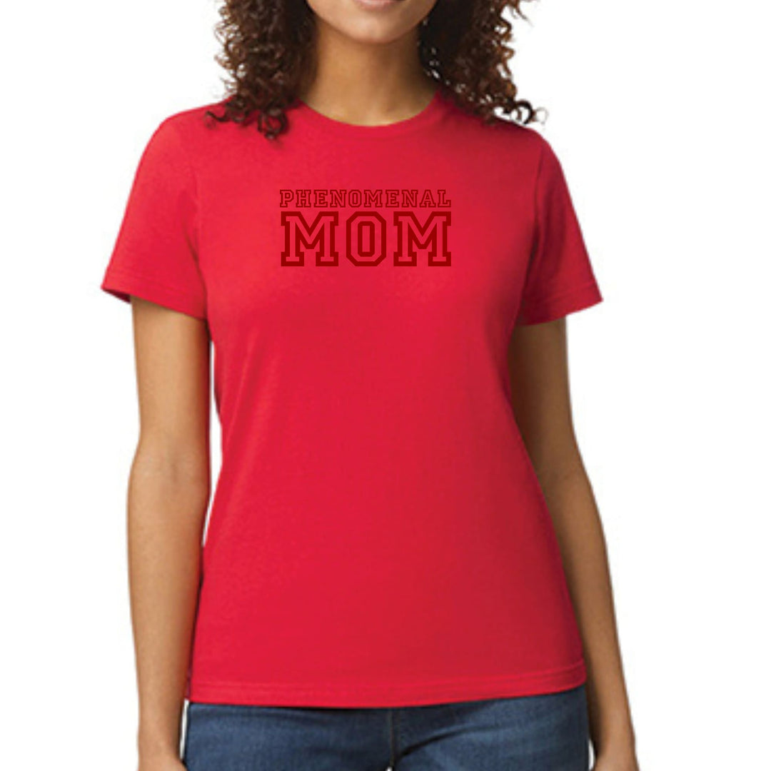 Womens Graphic T-shirt Phenomenal Mom Red Print - Womens | T-Shirts