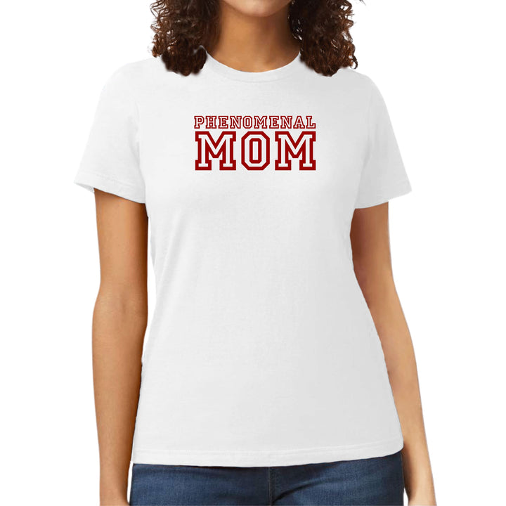 Womens Graphic T-shirt Phenomenal Mom Red Print - Womens | T-Shirts