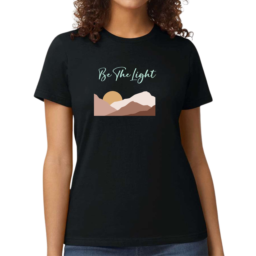 Womens Graphic T-shirt Say it Soul be the Light Illustration - Womens | T-Shirts