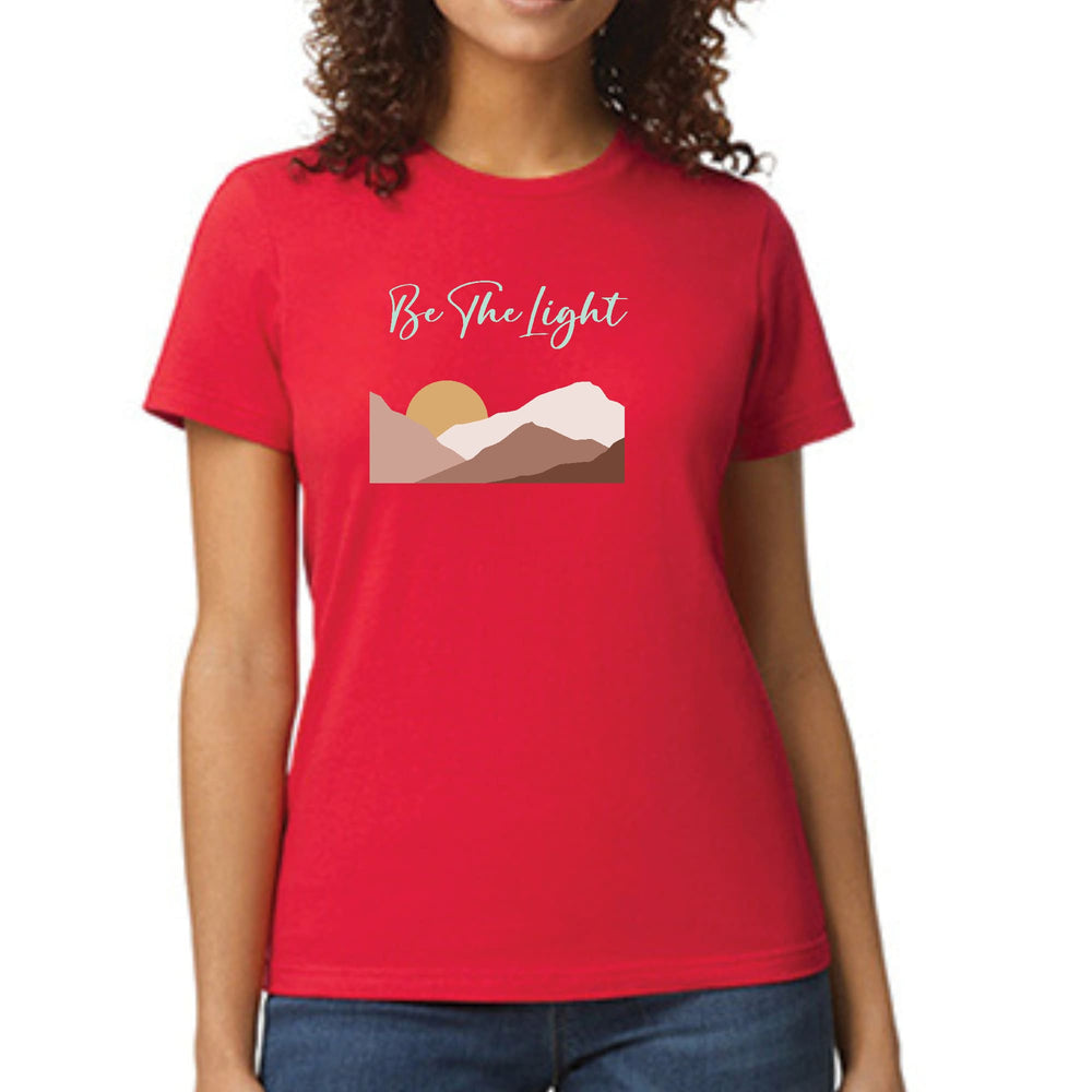 Womens Graphic T-shirt Say it Soul be the Light Illustration - Womens | T-Shirts