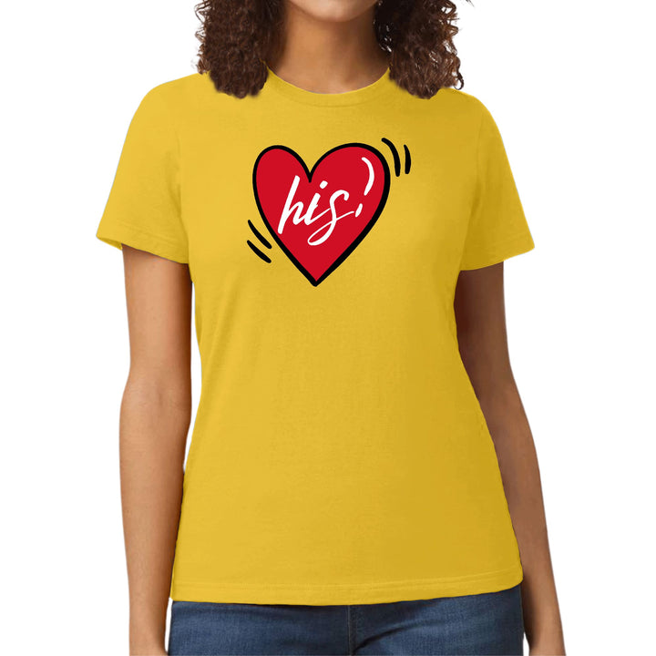 Womens Graphic T-shirt Say it Soul His Heart Couples - Womens | T-Shirts