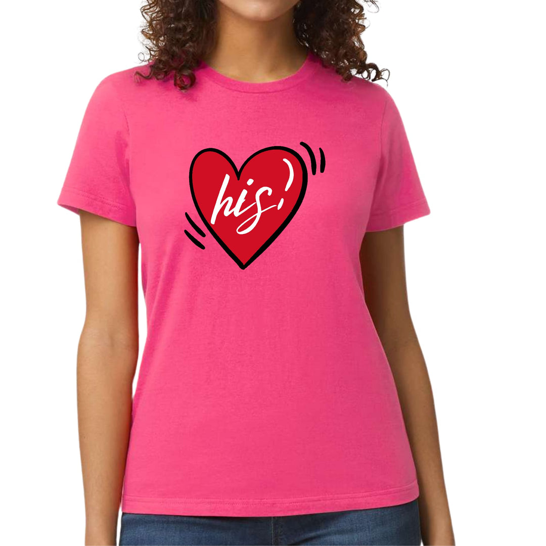 Womens Graphic T-shirt Say it Soul His Heart Couples - Womens | T-Shirts