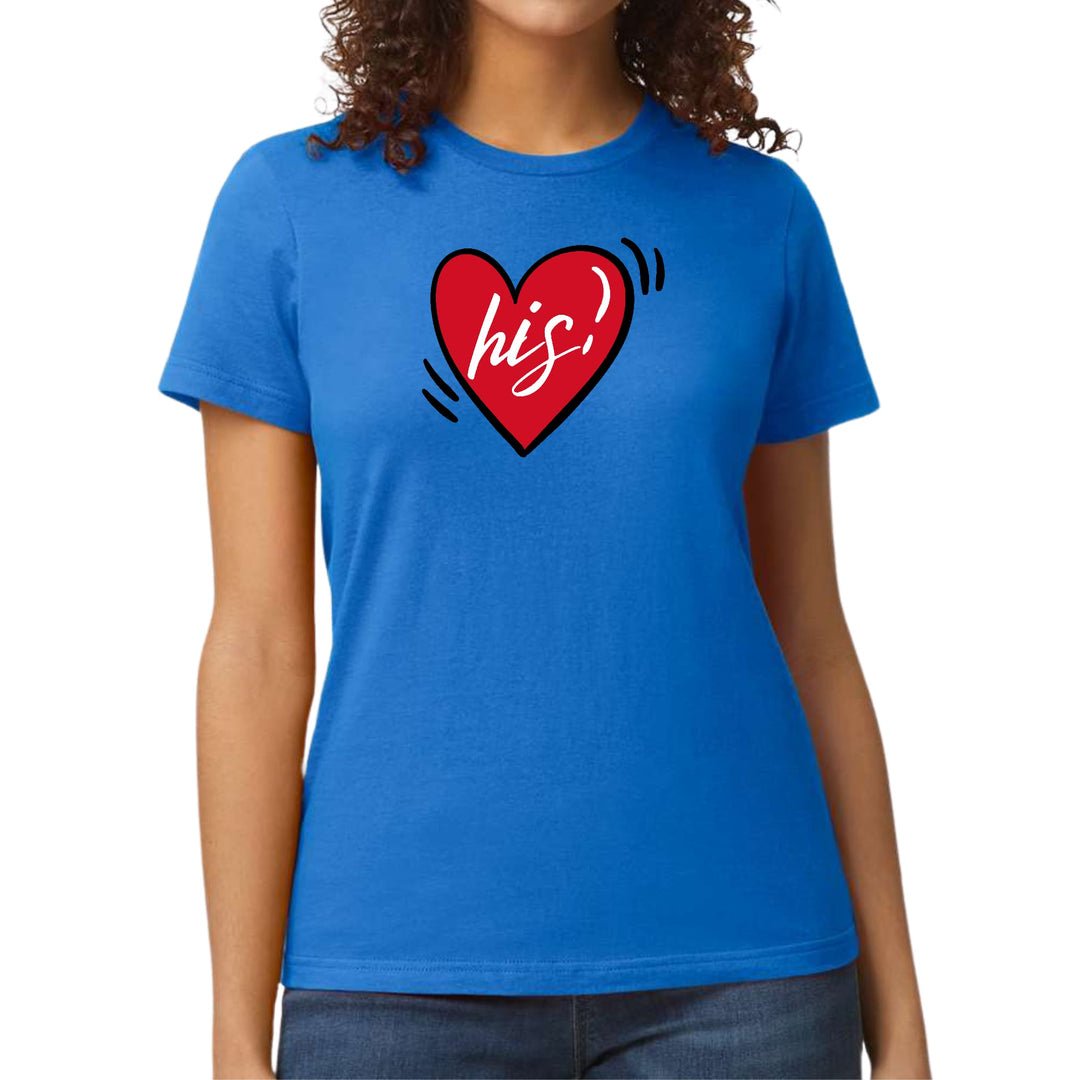 Womens Graphic T-shirt Say it Soul His Heart Couples - Womens | T-Shirts