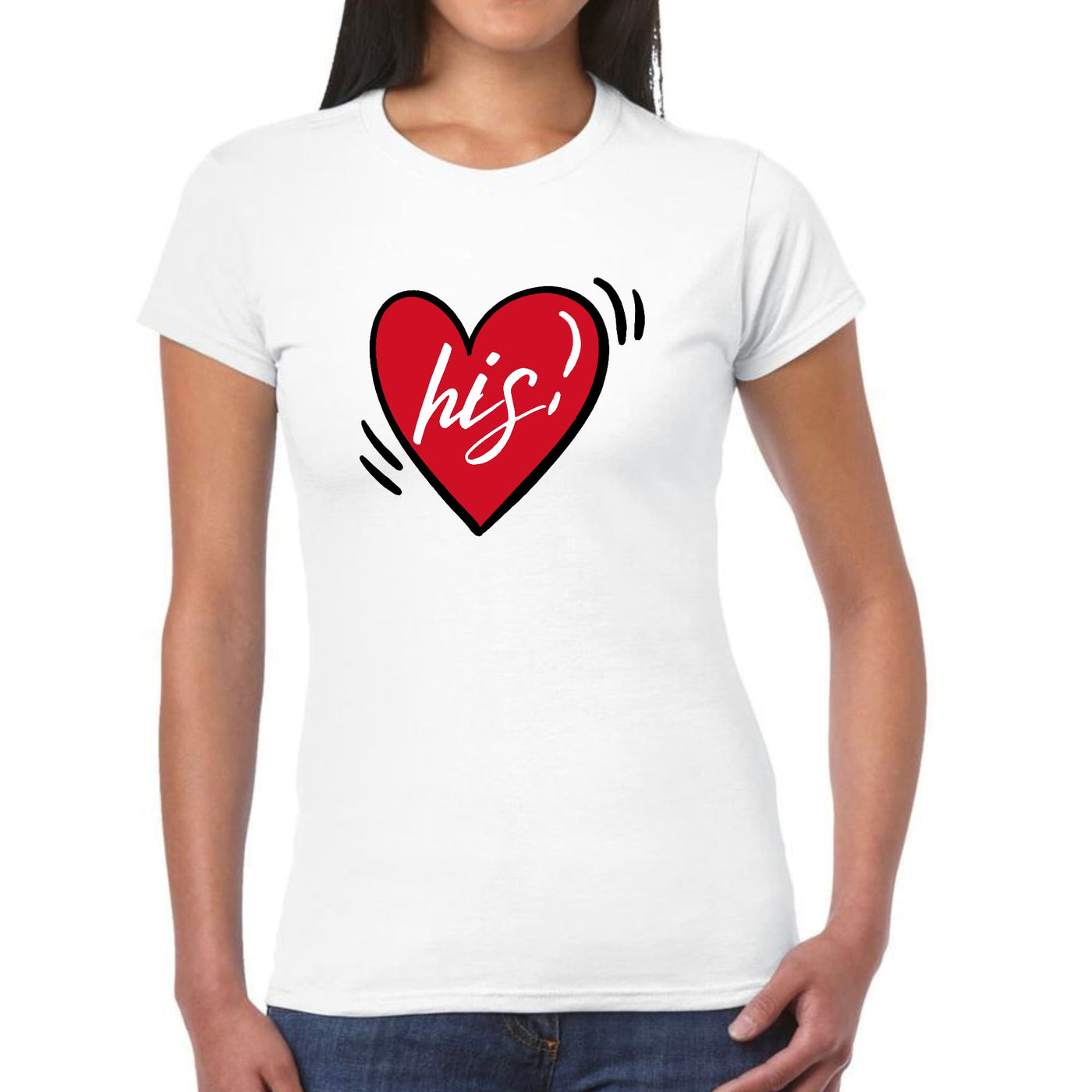 Womens Graphic T - shirt Say It Soul His Heart Couples - T - Shirts