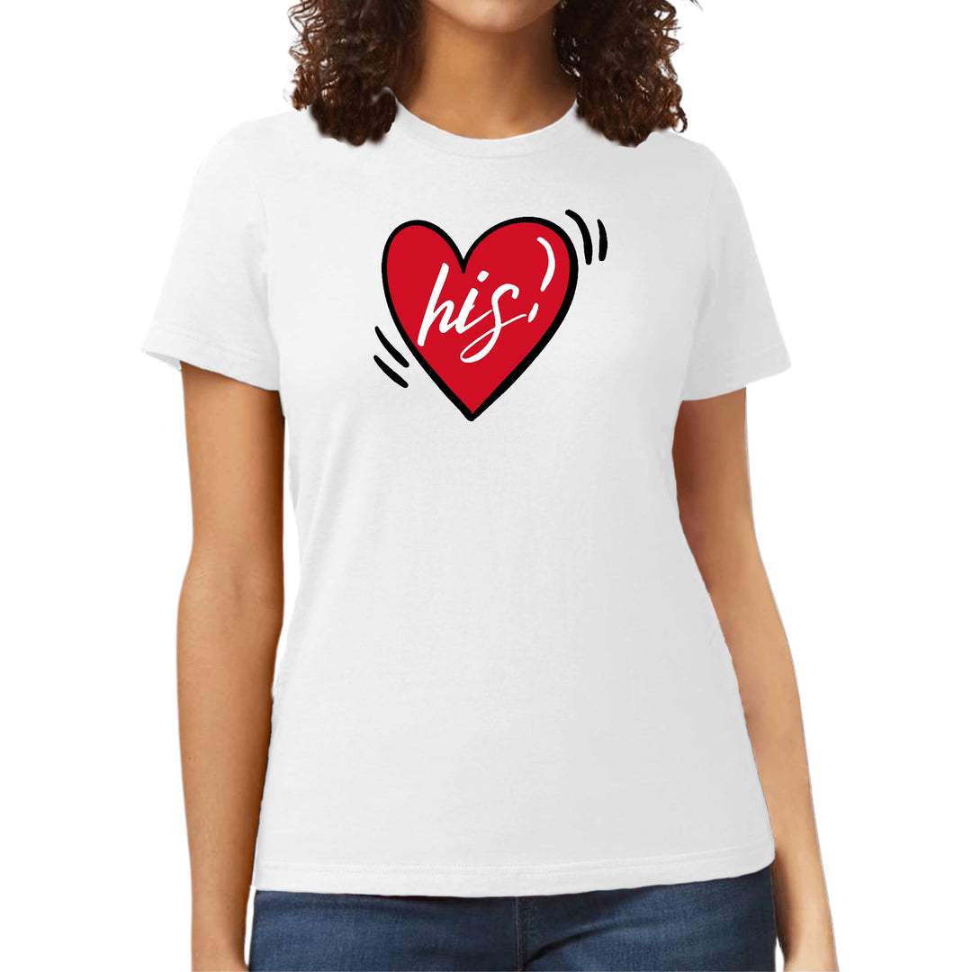 Womens Graphic T-shirt Say it Soul His Heart Couples - Womens | T-Shirts