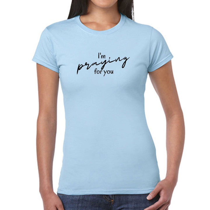 Womens Graphic T-shirt Say it Soul I’m Praying - Womens | T-Shirts