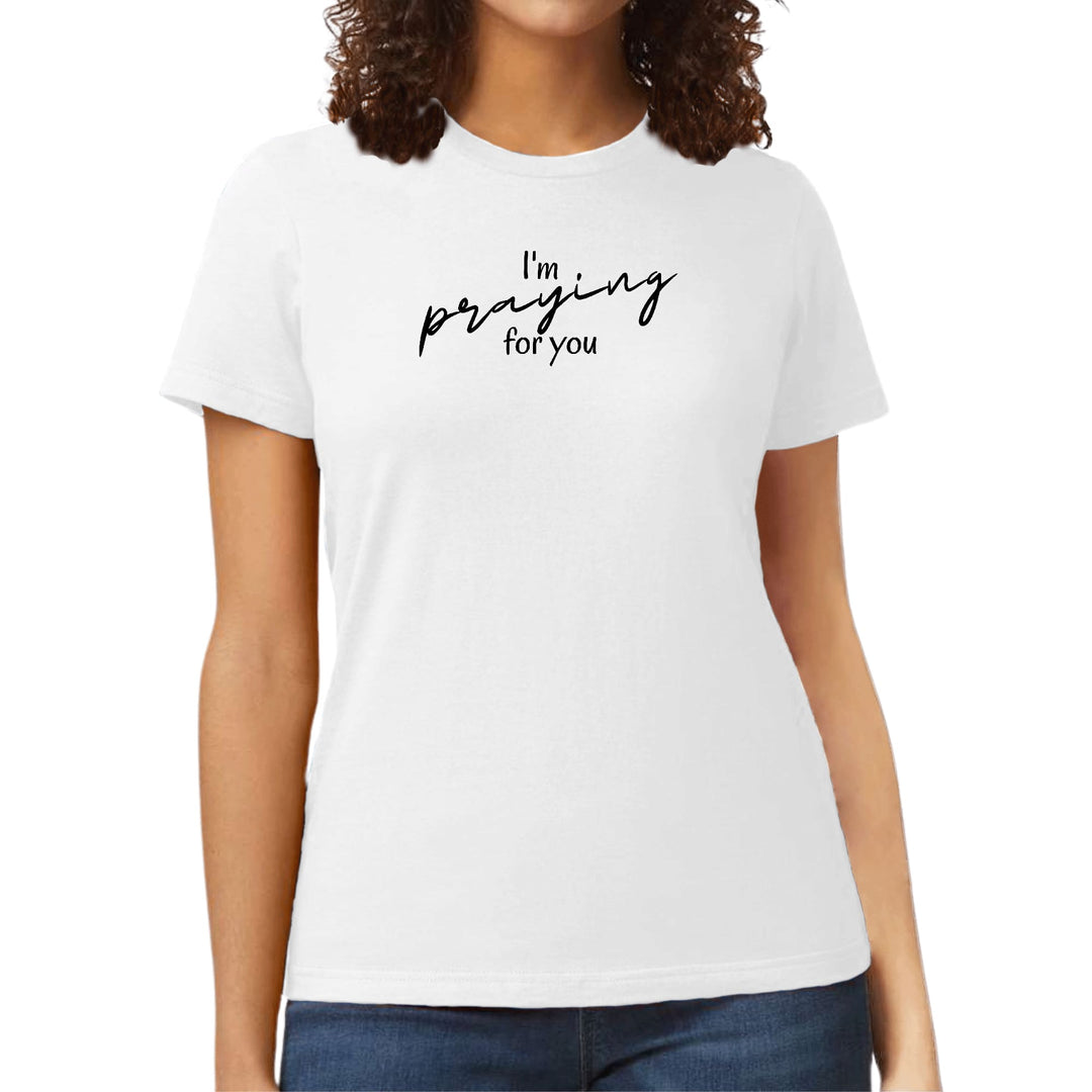 Womens Graphic T-shirt Say it Soul I’m Praying - Womens | T-Shirts