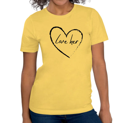 Womens Graphic T - shirt Say It Soul Love Her - T - Shirts