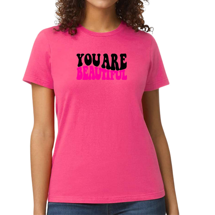 Womens Graphic T-shirt you are Beautiful Print - Womens | T-Shirts