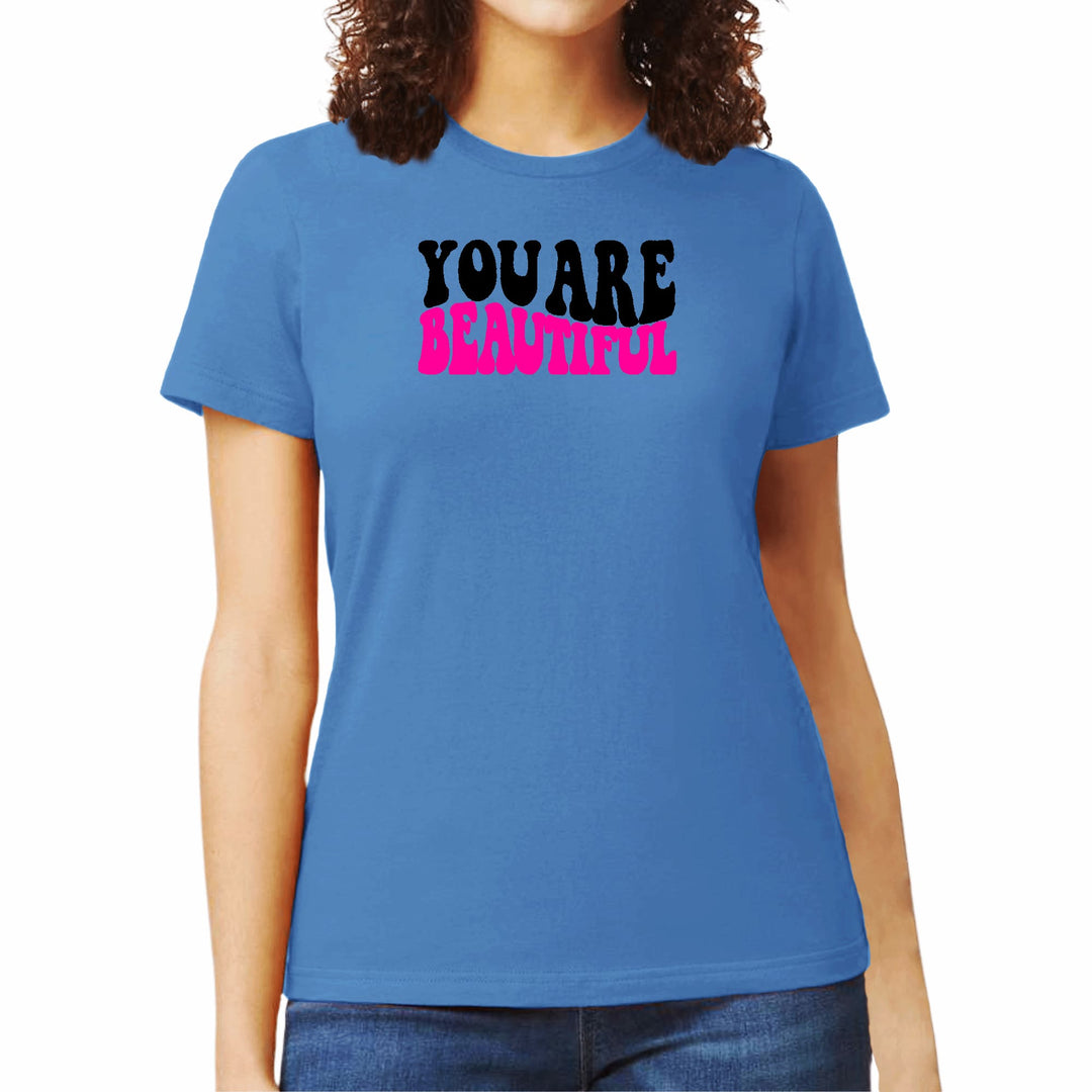 Womens Graphic T-shirt you are Beautiful Print - Womens | T-Shirts