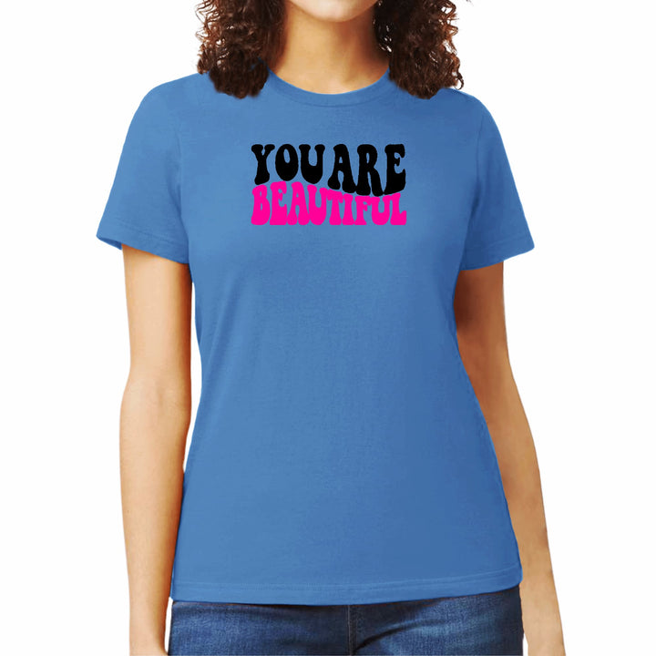 Womens Graphic T-shirt you are Beautiful Print - Womens | T-Shirts