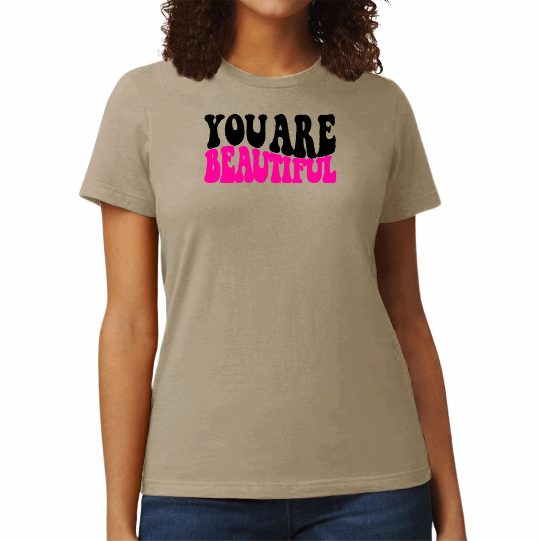 Womens Graphic T-shirt you are Beautiful Print - Womens | T-Shirts