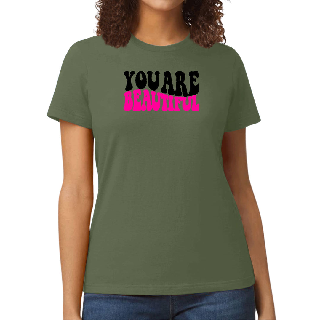 Womens Graphic T-shirt you are Beautiful Print - Womens | T-Shirts