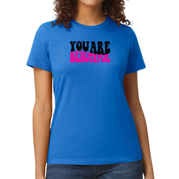 Womens Graphic T-shirt you are Beautiful Print - Womens | T-Shirts