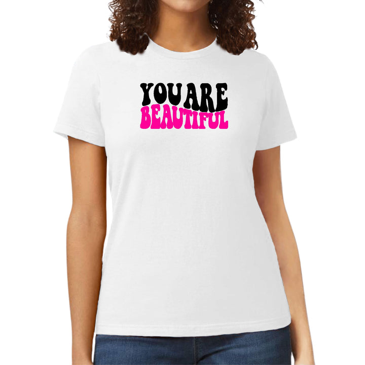 Womens Graphic T-shirt you are Beautiful Print - Womens | T-Shirts