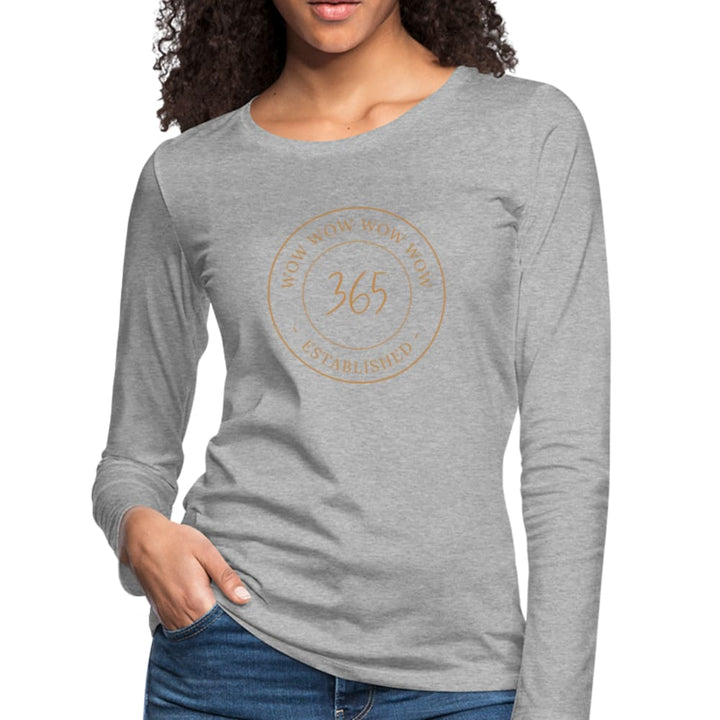 Womens Graphic Tee Wow 356 Established Long Sleeve T-shirt - Womens | T-Shirts