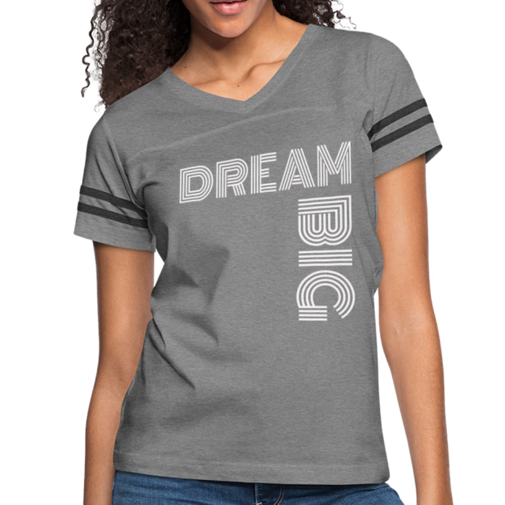 Womens Graphic Vintage Tee - Dream Big Sport T-shirt - Womens/T-Shirts/Vintage