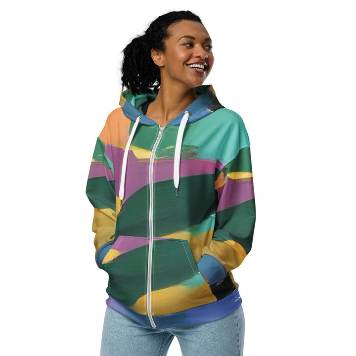 Womens Graphic Zip Hoodie Stand Firm