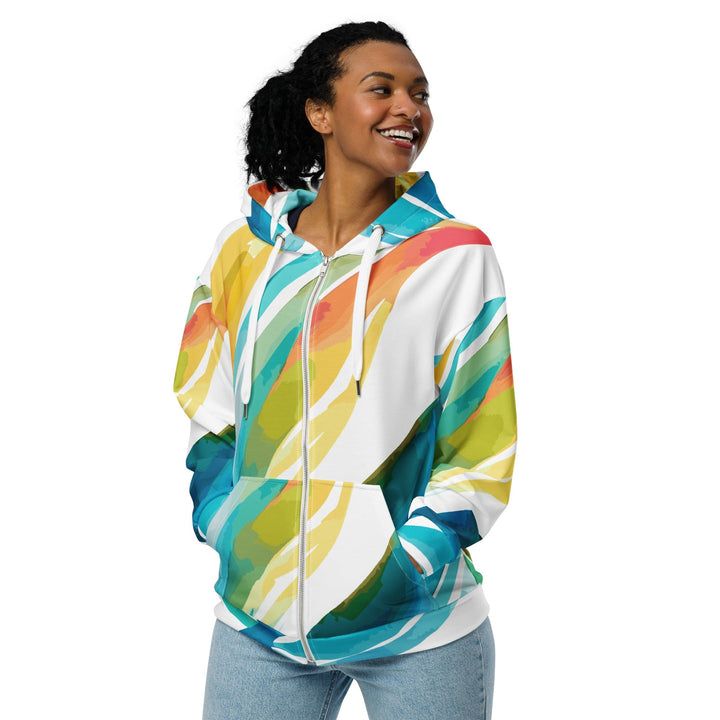 Womens Graphic Zip Hoodie Strength and Courage Design - Womens | Hoodies | Zip