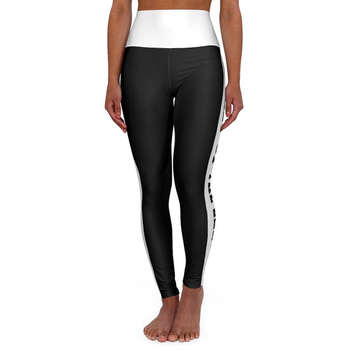 Womens High-waist Fitness Legging Yoga Pants Black White Salt of the Earth