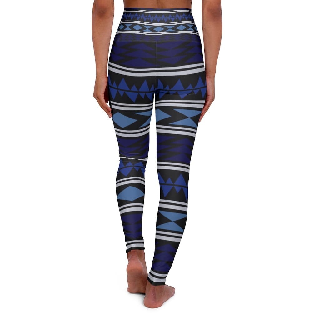 Womens High-waist Fitness Legging Yoga Pants Dark Blue Chic Boho - Womens