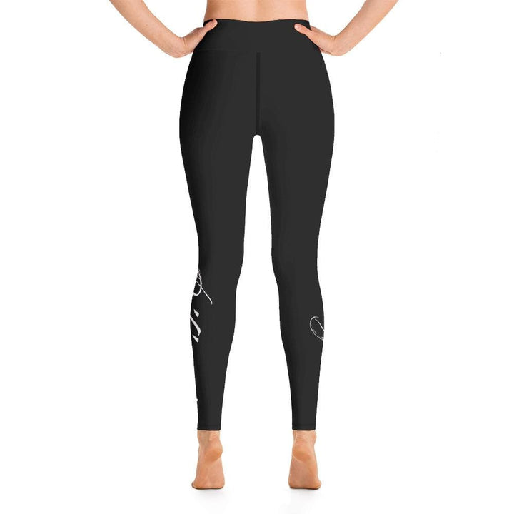 Womens High-waist Fitness Legging Yoga Pants Diligence Script - Womens