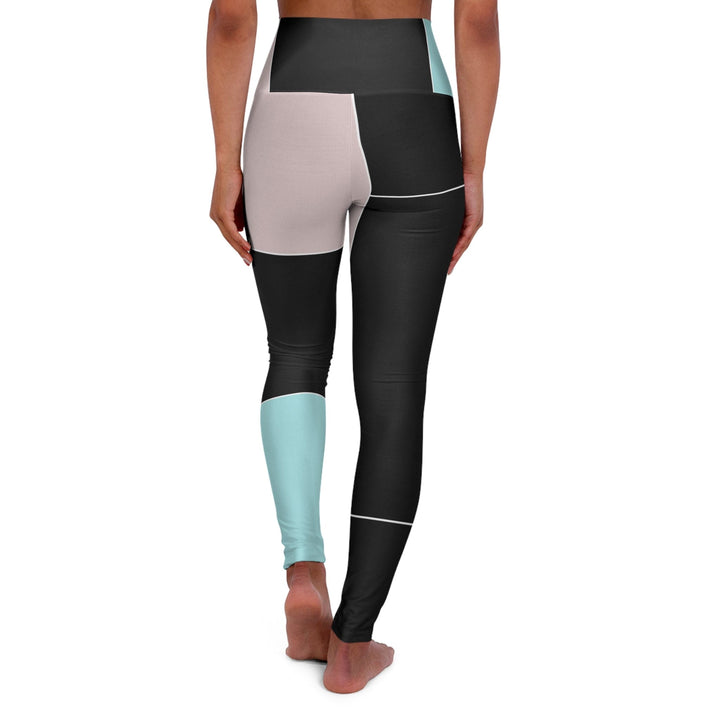 Womens High-waist Fitness Legging Yoga Pants - Pastel Pink Black Blue